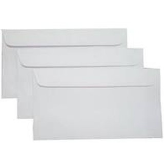 tập 100 chiếc phong  bì màu trắng 12 x 22 cm