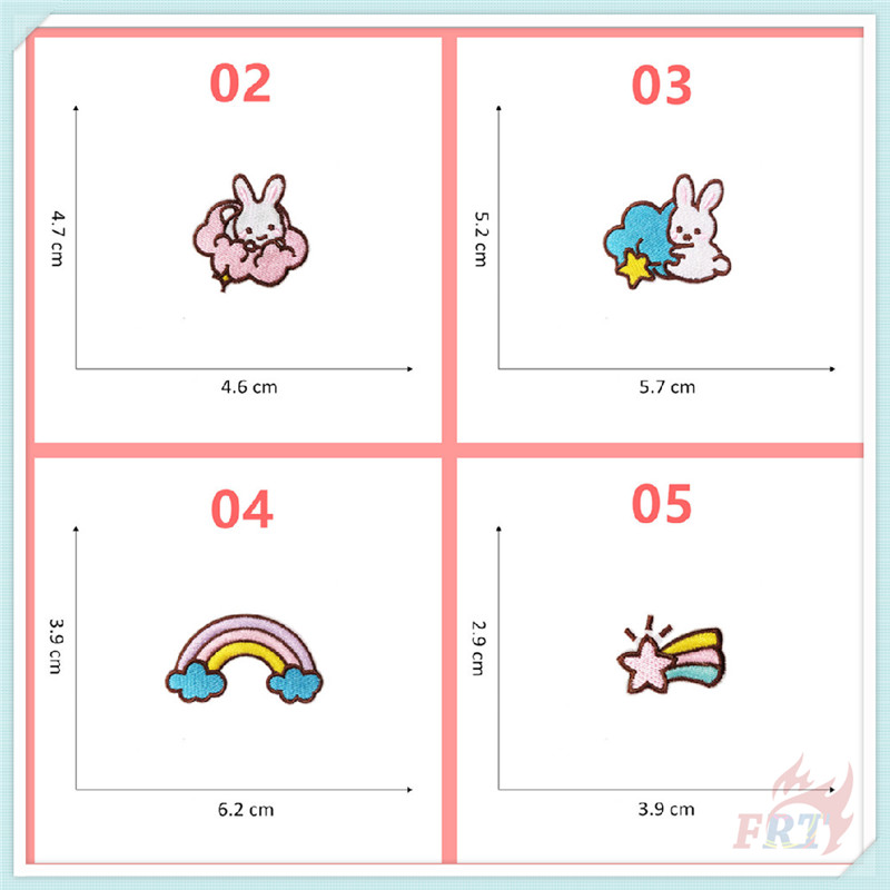 Miếng vá dán ủi thêu trang trí nhiều hình dáng tùy chọn