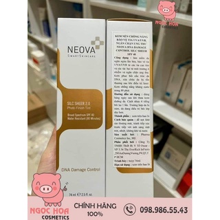 Kem nền chống nắng neova dna damage control active silc sheer 2.0 spf40