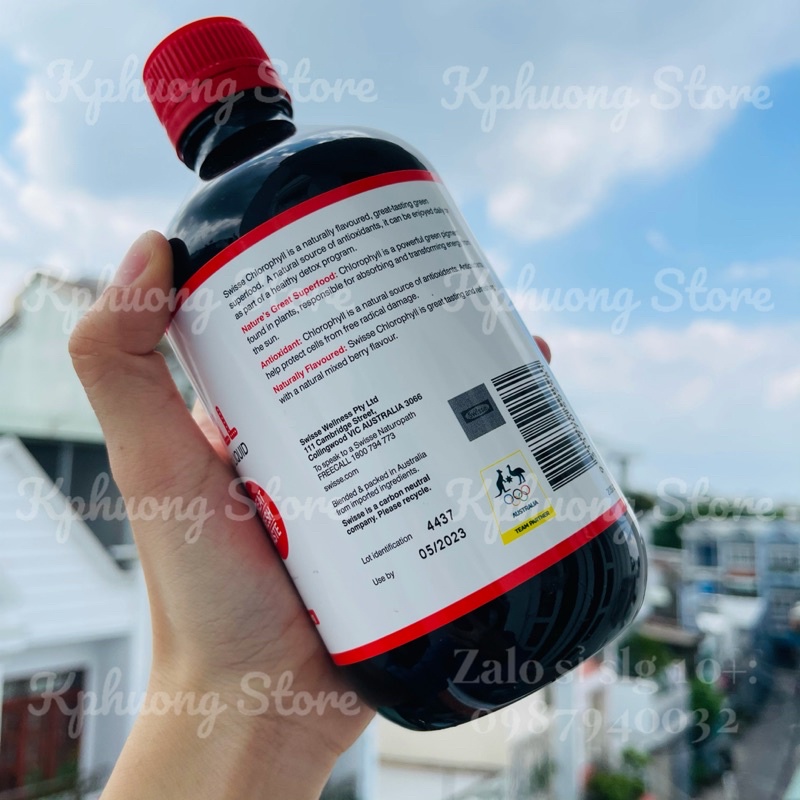 [ DATE 05/2023] Nước Diệp Lục Swisse Chlorophyll 500ml ( ÚC)