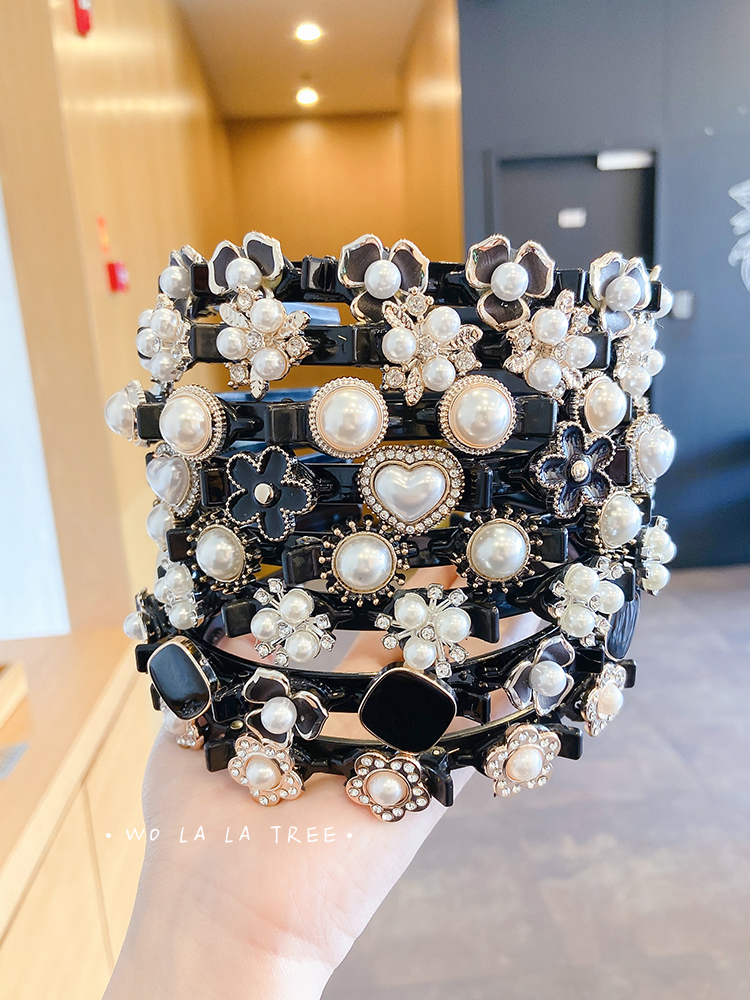 Băng Đô Cài Tóc Đính Ngọc Trai Nhân Tạo Thanh Lịch Thời Trang Cho Nữ