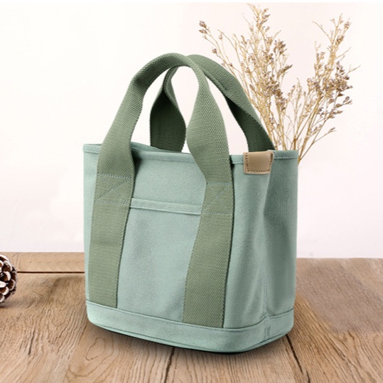 Túi Xách Canvas Nhiều Ngăn Phong Cách Nhật Bản Cho Nữ