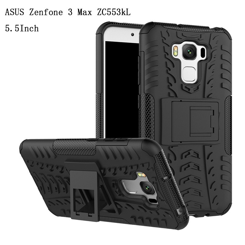 Ốp điện thoại cứng có chân đế 2 trong 1 cho ASUS Zenfone 3 Max ZC520TL 5.2/ZC553KL 5.5 inch