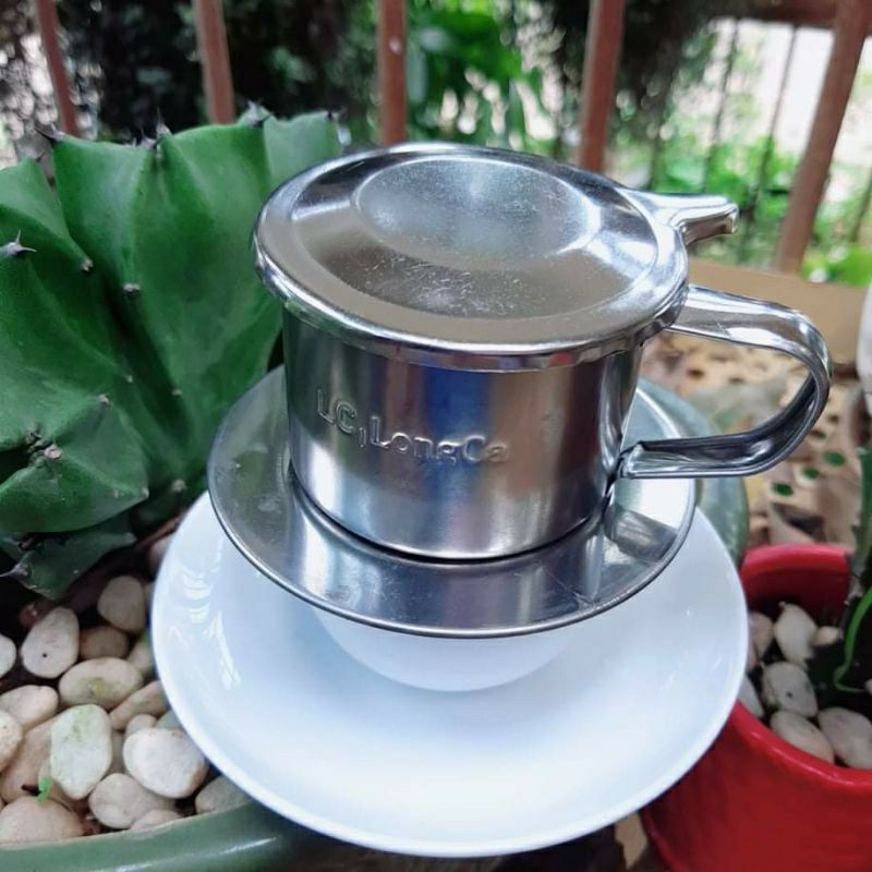 Phin CaFe inox Long Cam số 8