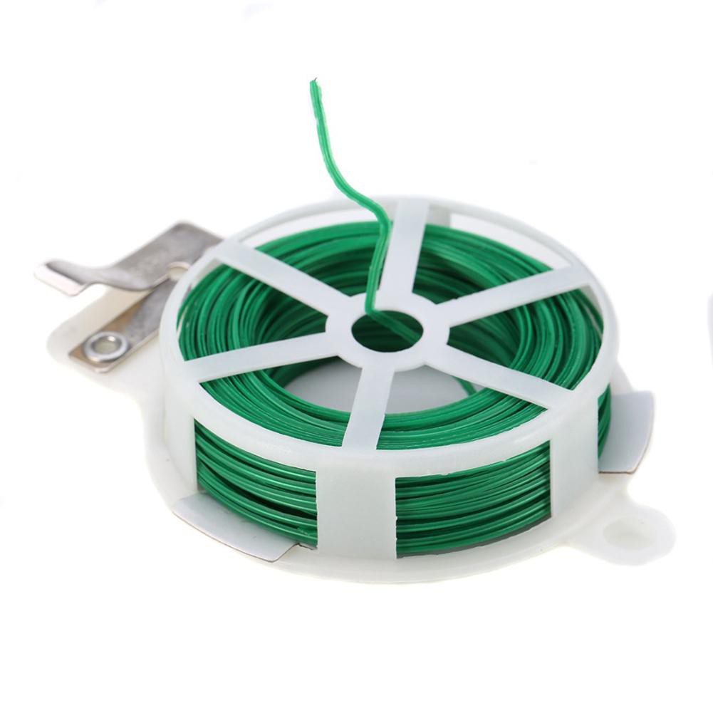 WX_Durable 30M Roll Wire Twist Ties Garden Cable Vegetable Gardening Climbers Tool