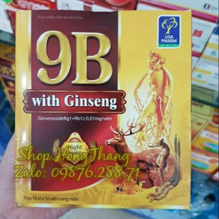 Viên bổ nhân sâm 9B With Ginseng – Bổ sung Vitamin, bồi bổ cơ thể, nâng cao thể lực và trí lực