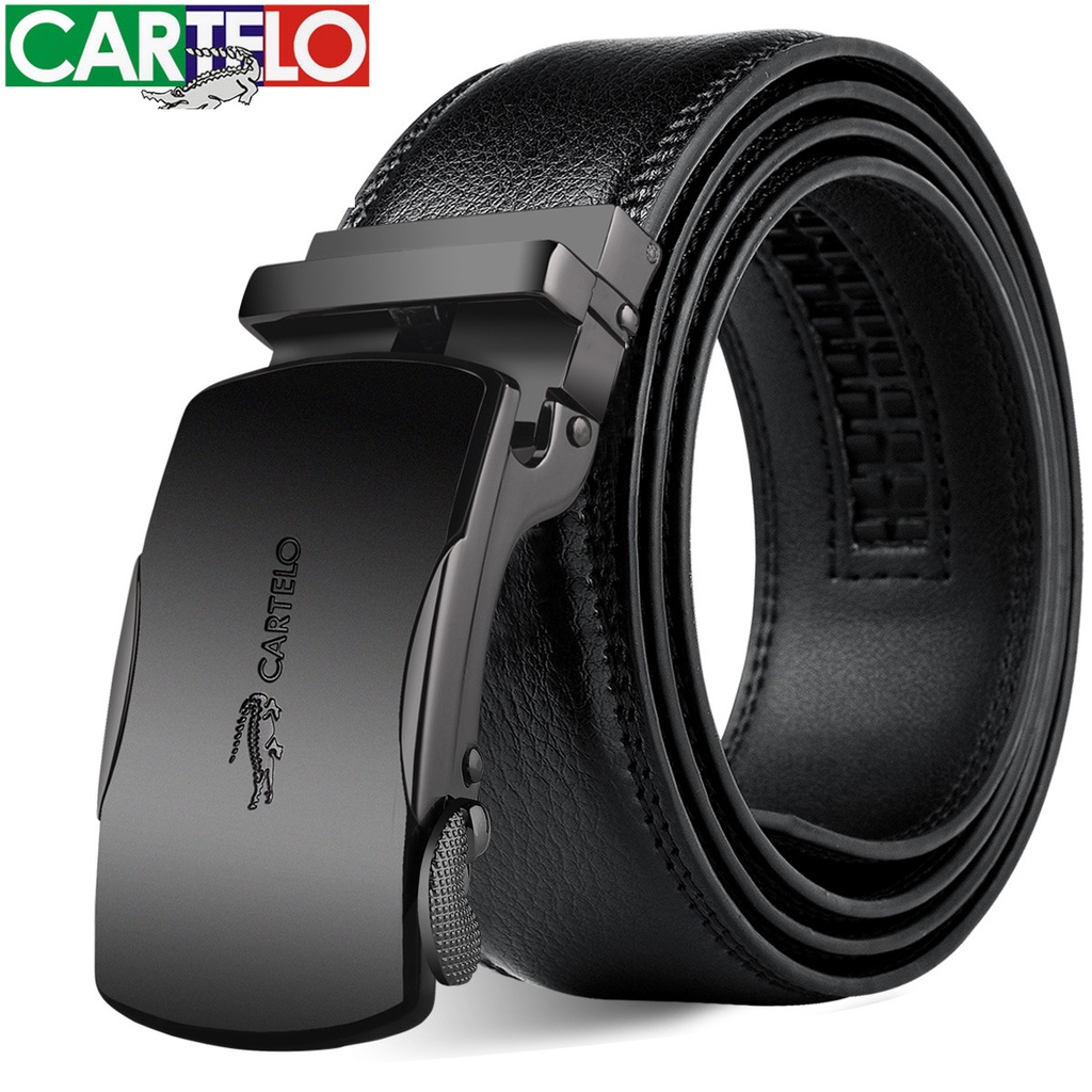 Thắt lưng nam cao cấp CARTELO, dây nịt nam da bò đẹp thời trang