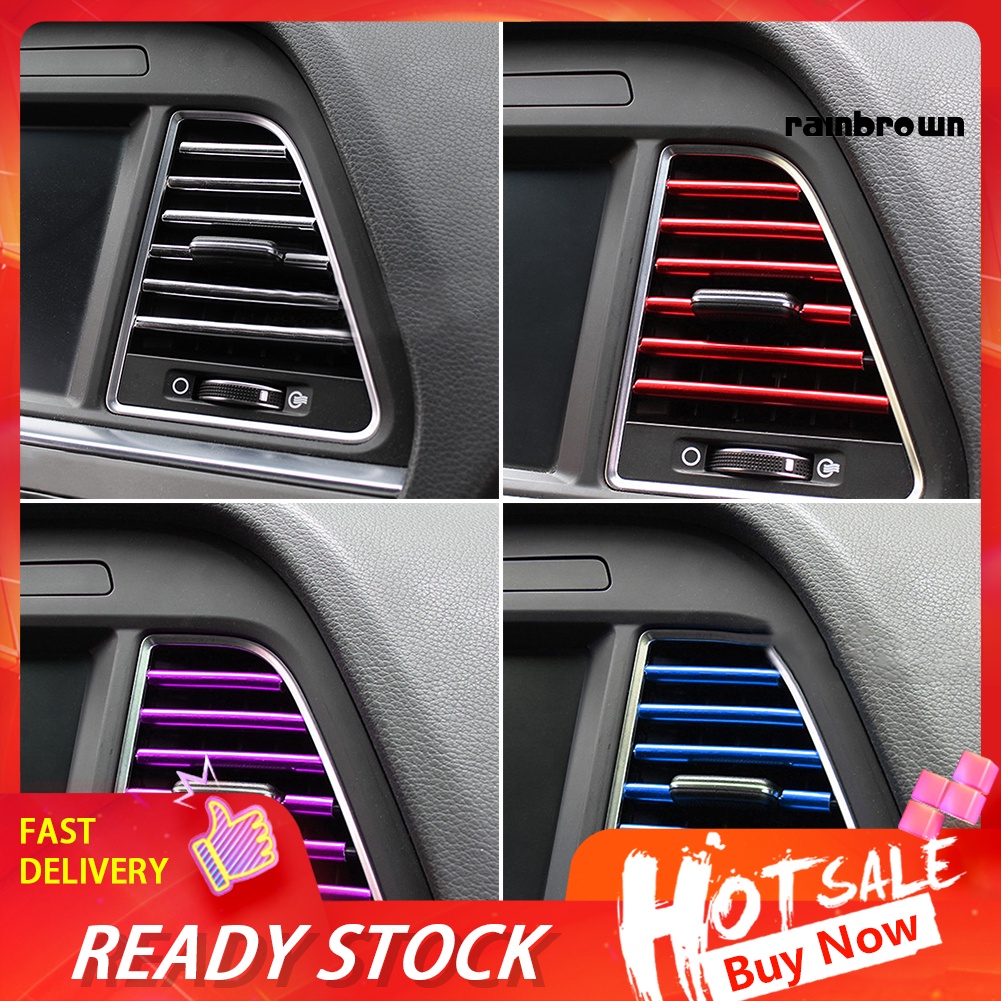 Set 10 Dải Dán Trang Trí Lỗ Thông Gió Xe Hơi