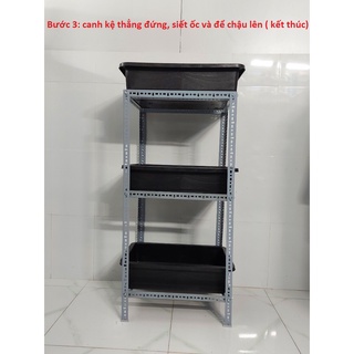 KỆ TRỒNG RAU 3 CHẬU ( KỆ KHÔNG CHẬU)