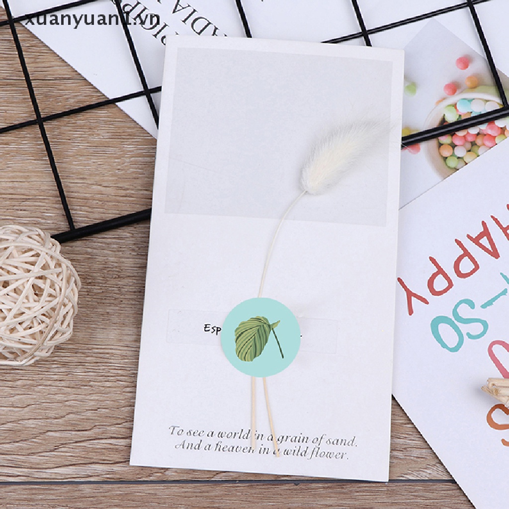 Cuộn 500 Miếng Dán Hình Tròn In Chữ Thank You Nhiều Màu Sắc Dùng Trang Trí Đồ Thủ Công