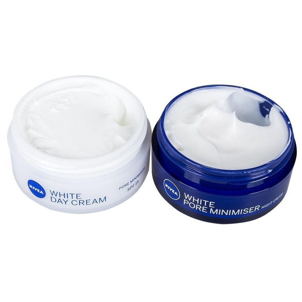 Kem dưỡng trắng da NIVEA Extra White se khít lỗ chân lông ban ngày& ban đêm (50ml)