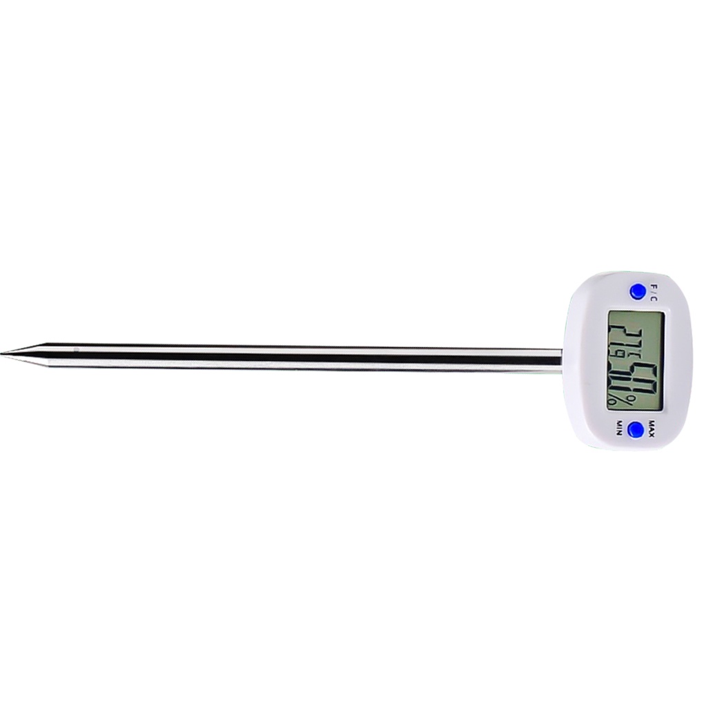 [CHOO] Digital Soil Hygrometer Moisture Meter Temperature Humidity Tester with Probe for Gardening Farming