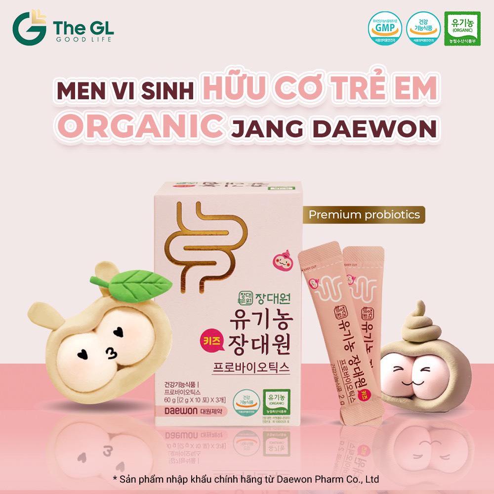 Men vi sinh Organic Jang Daewon Kids Probiotics cho bé