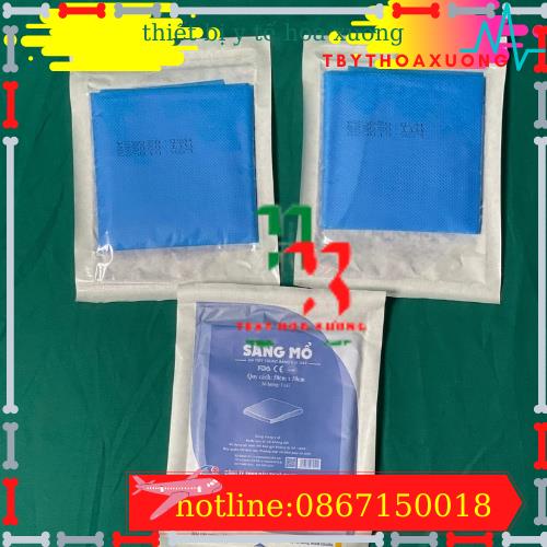 COM BO 10 Săng mổ y tế, săng mổ AN LÀNH  tiệt trùng từng cái các cỡ