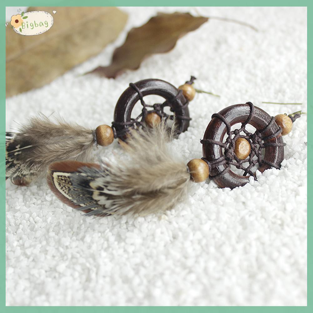 Hoa Tai Dáng Dài Mặt Hình Dreamcatcher