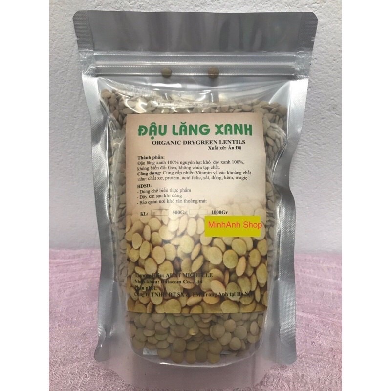 Đậu lăng xanh hữu cơ 500g