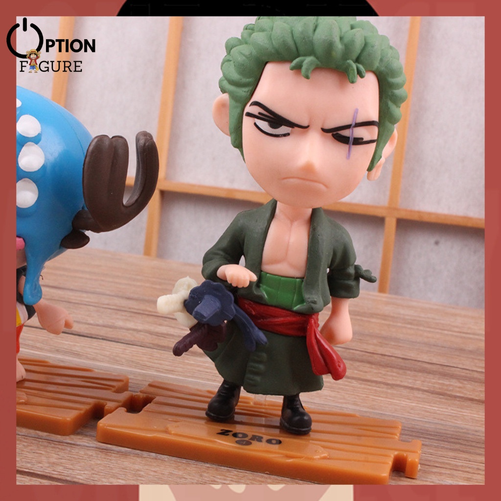 Mô Hình Anime One Piece mini team Luffy Zoro Sanji Nami Usopp Robin Chopper Franky Brook BoaHancock, Figure One Piece rẻ