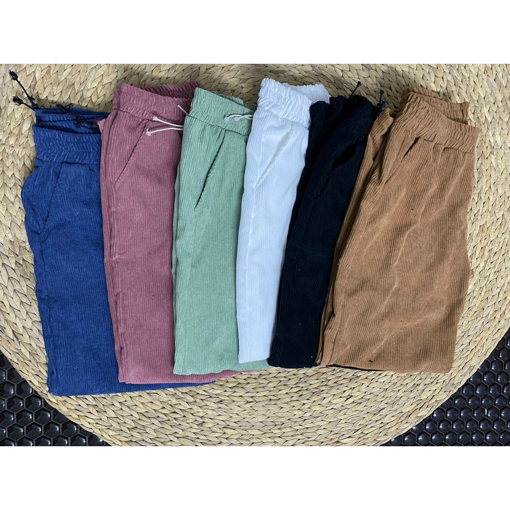 Quần Jogger Nam Nữ Chất Nhung Form Rộng Ống Dây Rút SPUN 2 Màu Dáng Hiphop Thể Thao Vải Mịn