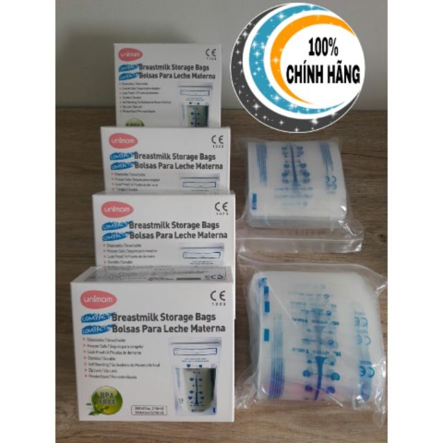 120 túi trữ sữa unimom compact 210ml (hàn quốc)