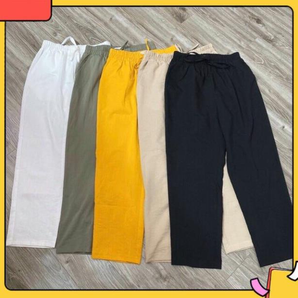 Quần baggy đũi xước mới bigsize, quần đũi dài nữ Bigsize