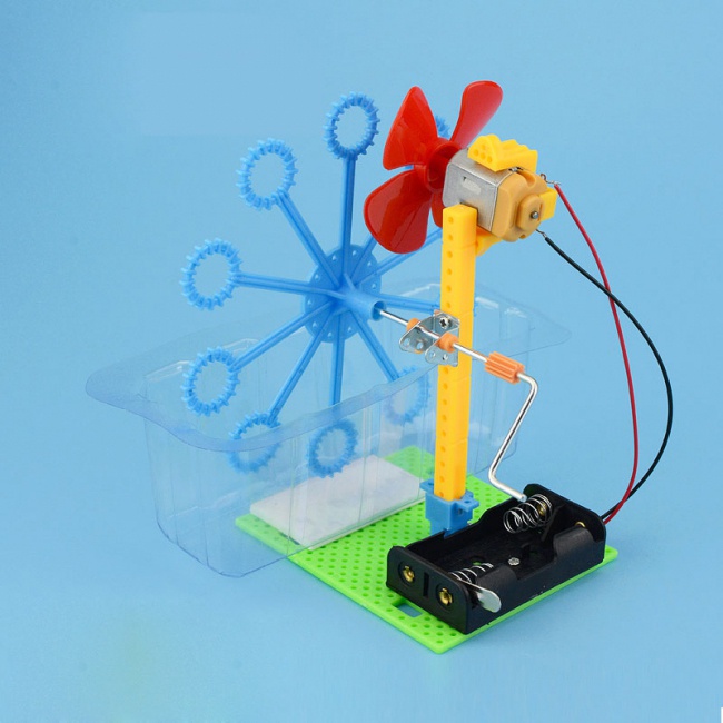 Máy Tạo Bong Bóng Tự Động Đồ Chơi Thí Nghiệm Khoa Học Lắp Ráp Bằng Tay