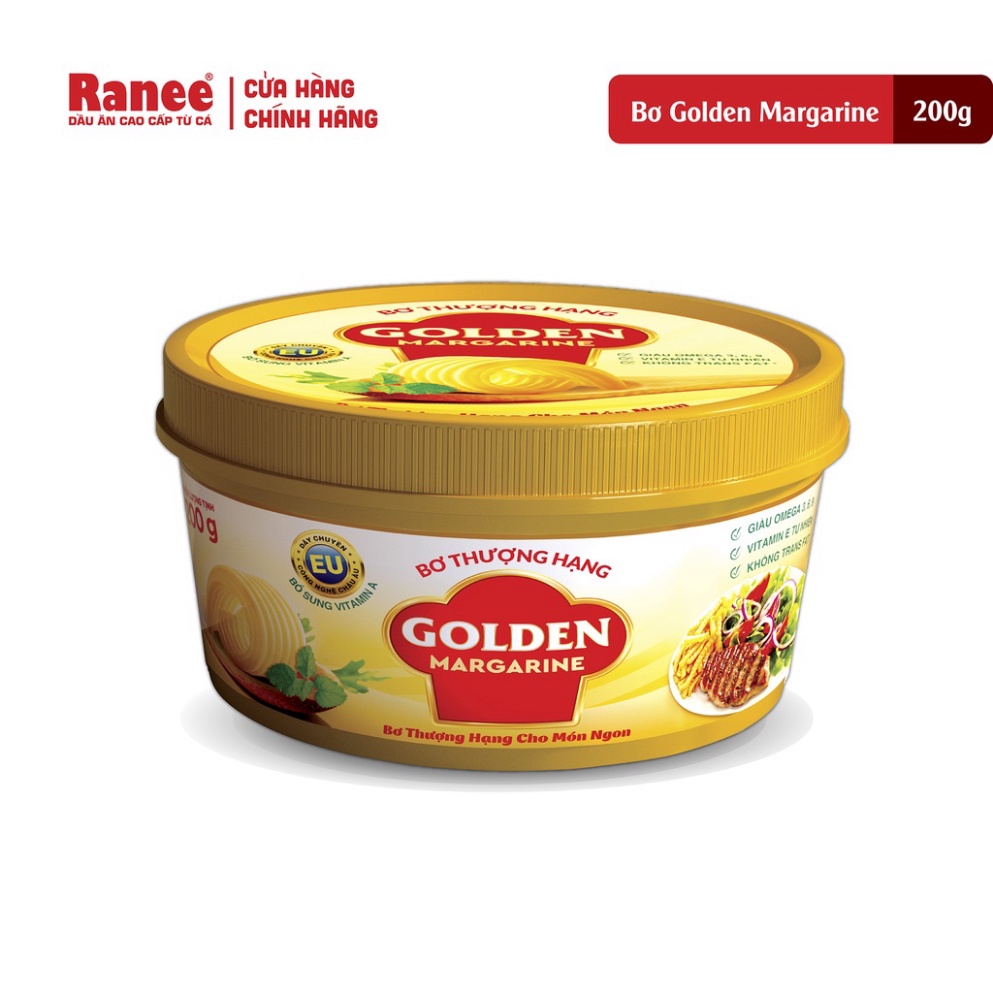 Bơ Thượng Hạng Golden Margarine 200gr Hàng chính hãng