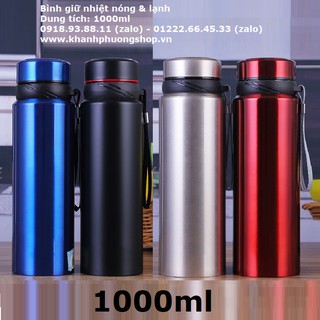 Bình giữ nhiệt inox - bình giữ nhiệt 1000ml