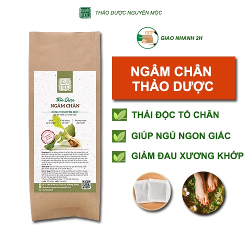 Ngâm chân thảo dược dạng túi lọc Nguyên Mộc hỗ trợ đẩy lùi đau nhức xương khớp cải thiện giấc ngủ ngon khử mùi hôi chân