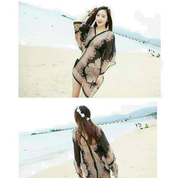 Khăn choàng, áo choàng đi biển, đi chơi, đi làm tạo kiểu siêu Hot
