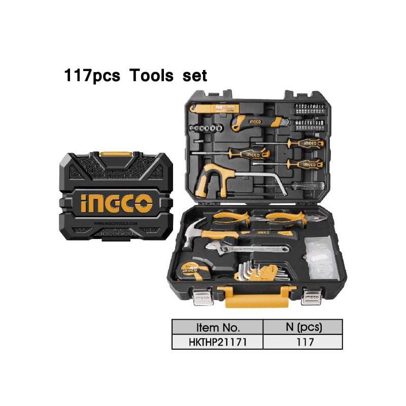 Bộ dụng cụ 117 chi tiết INGCO HKTHP21171