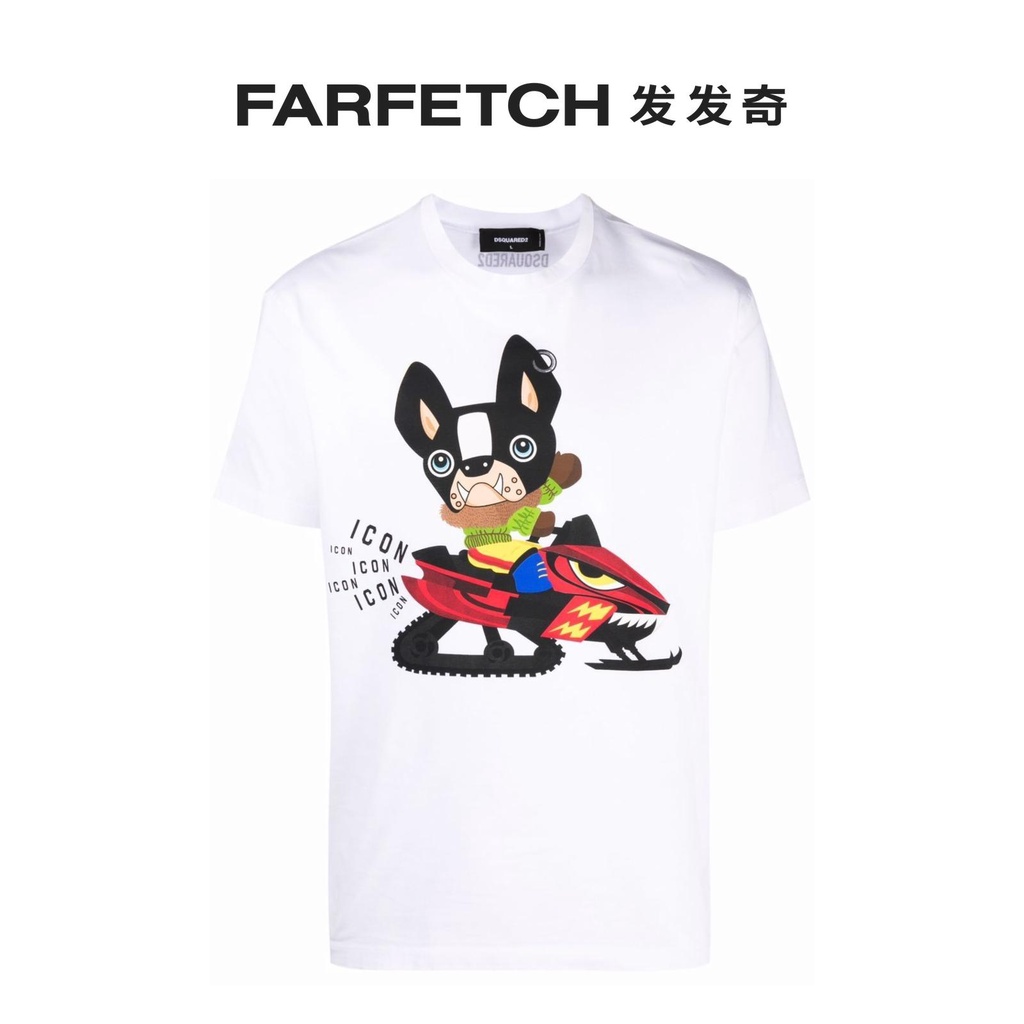 Áo thun tay ngắn in chữ Dsquared2 thời trang xuân hè mới cho nam và nữ