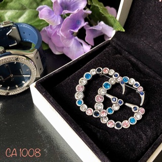 [Ảnh thật] Cài áo Gucci đá màu.