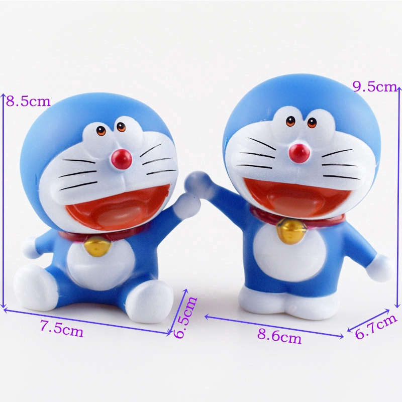 Mô Hình Mèo Máy Màu Xanh Dương Trang Trí Bánh Kem Sinh Nhật