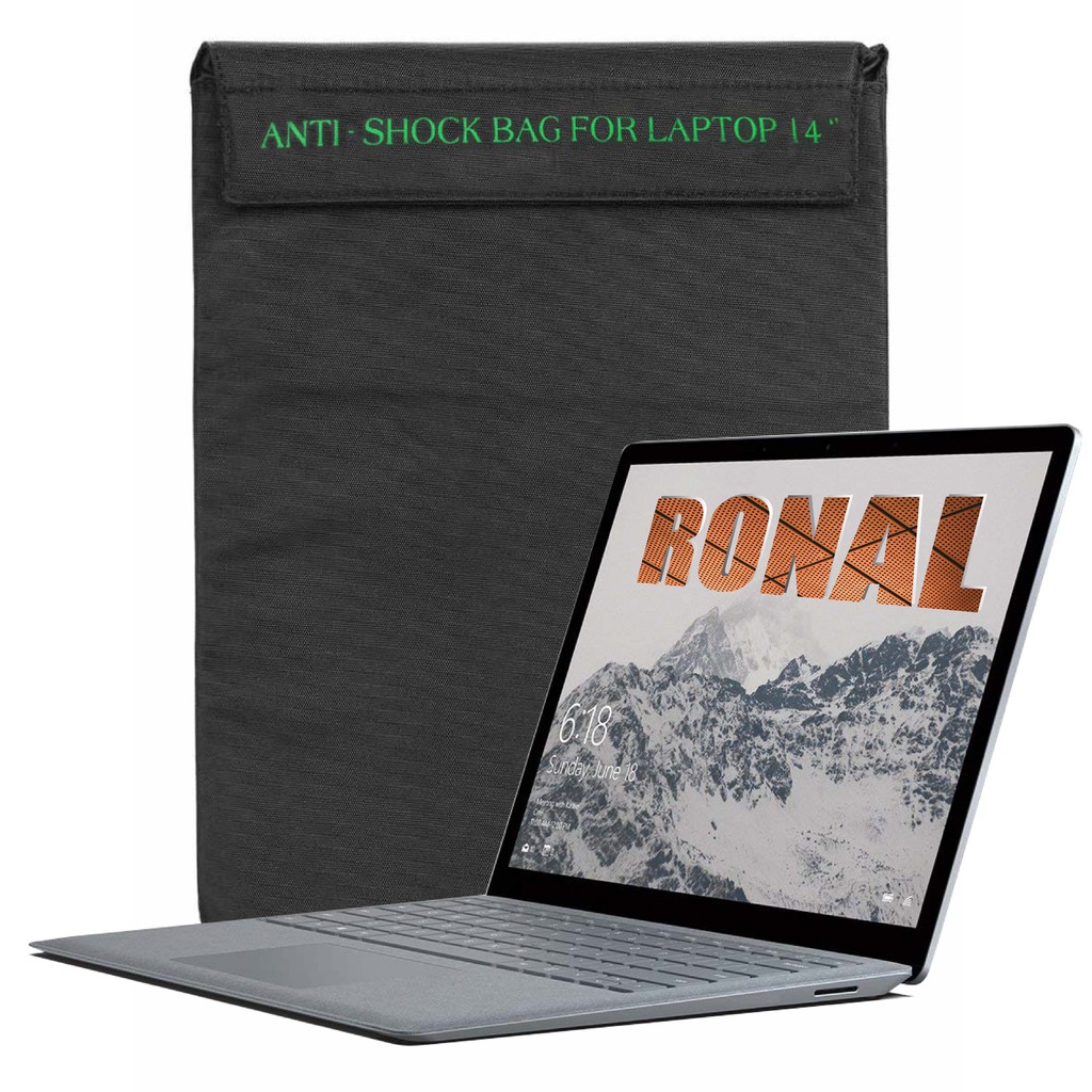 Túi chống sốc Laptop Ronal 14 inch - giao màu sắc in ngẫu nhiên