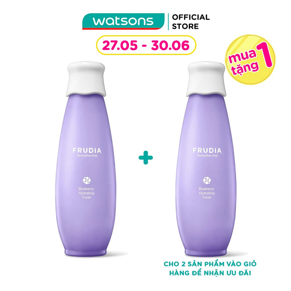 Nước Hoa Hồng Frudia Blueberry Hydrating Toner Dưỡng Ẩm Chiết Xuất Việt Quất 195ml