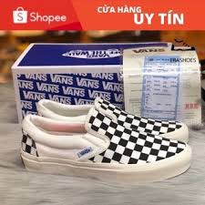 [FREE SHIP] Giày Vans caro bàn cờ, slip on nam nữ đẹp nhất 2021 - FULL BILL BOX