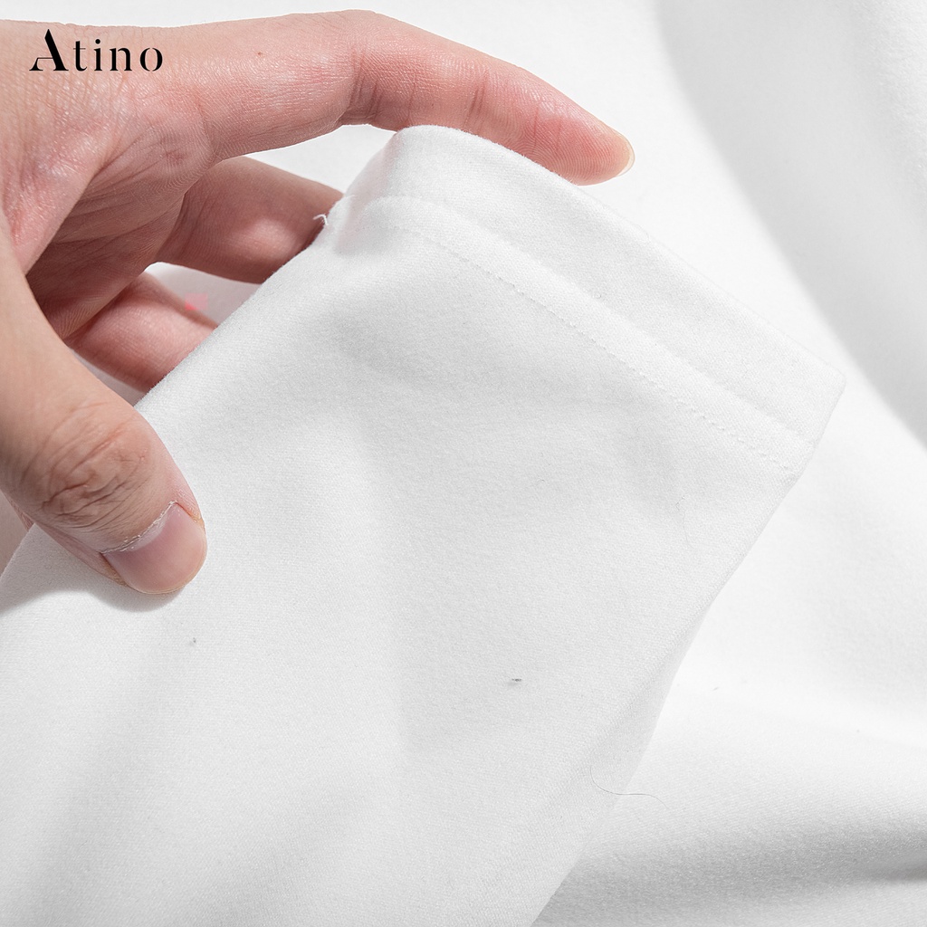 Áo Nỉ Nhung 2 Mặt Giữ Nhiệt Nam Nữ ATINO Vải Nhung 2 Mặt Cao Cấp Form Regular Fit AN603 | BigBuy360 - bigbuy360.vn