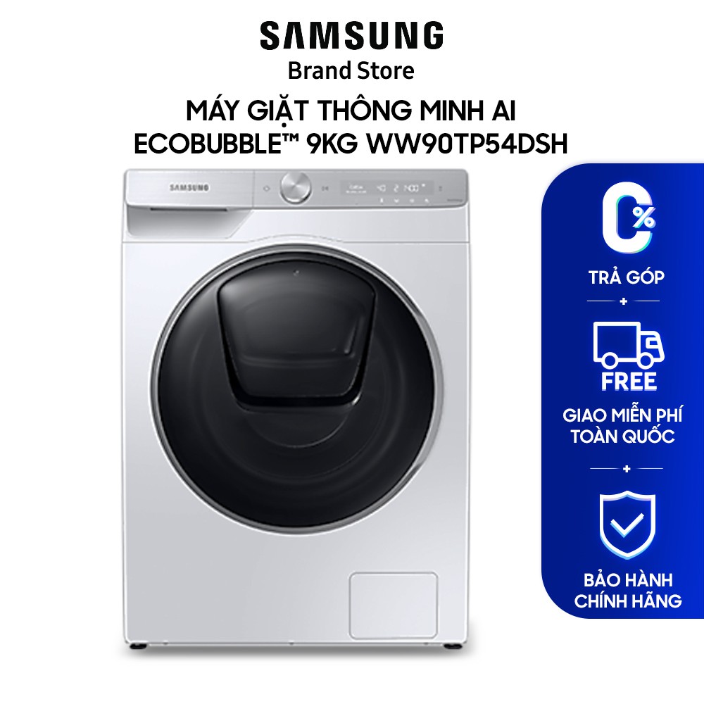 Máy giặt thông minh Samsung AI EcoBubbleTM 9kg WW90TP54DSH