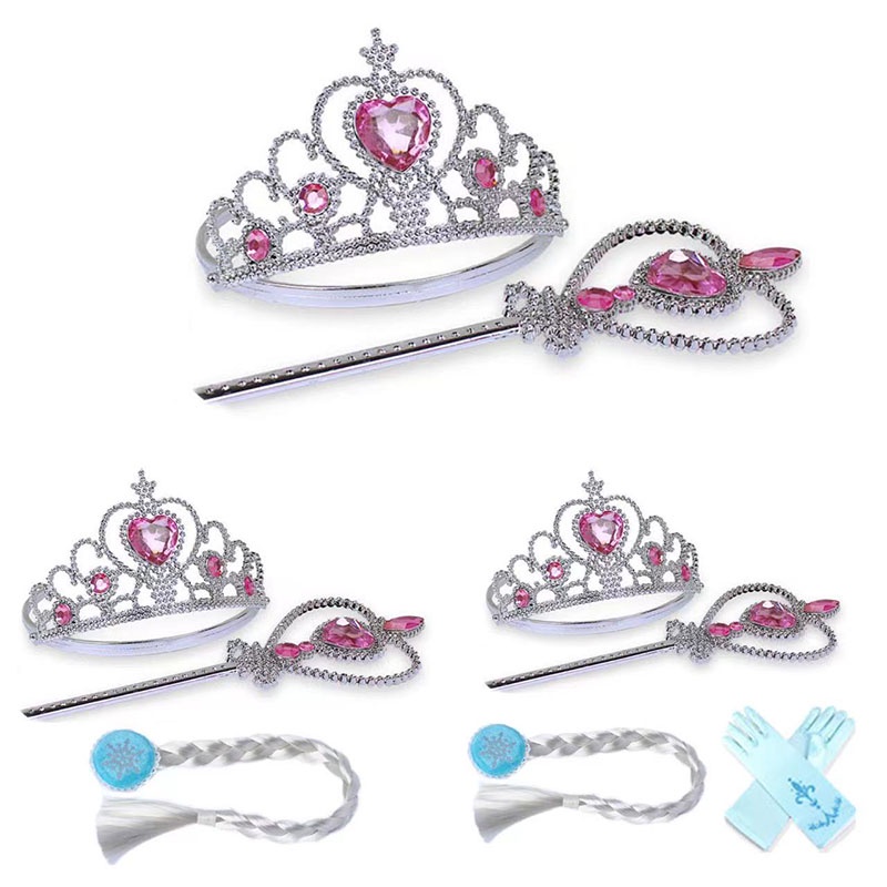 SUGE Đầm Công Chúa Aisha Tay Ngắn Phối Lưới Họa Tiết Hoạt Hình Frozen Dễ Thương Cho Bé Gái
