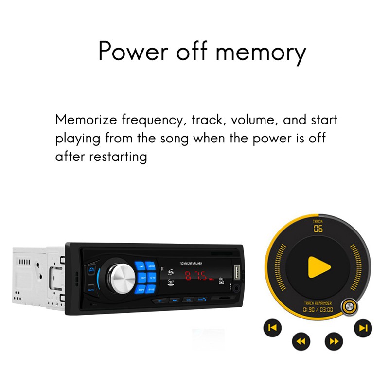 Radio Fm Kết Nối Bluetooth Autoradio 12v Cho Xe Hơi