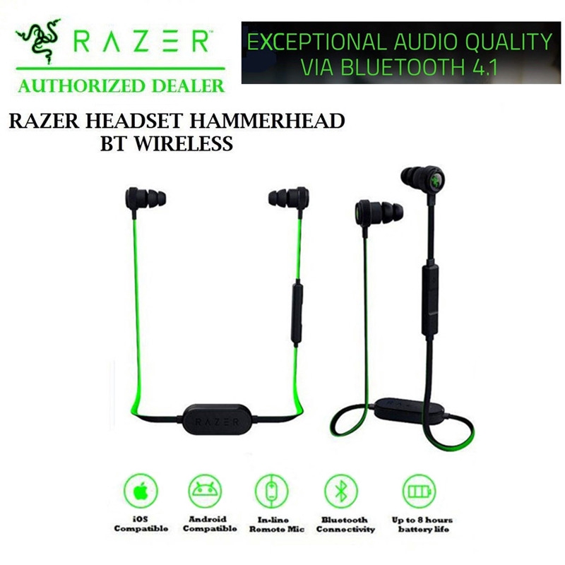 Tai Nghe Chuyên Game Razer Hammerhead Kết Nối Bluetooth Không Dây Có Micro