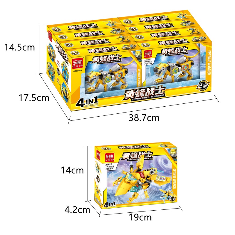 Đồ Chơi Lắp Ráp Chiến Binh Người Máy Wasp Mech Chất Liệu An Toàn Đồ Chơi Thông Minh Sáng Tạo Cho Bé Trai Bé Gái