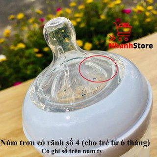 [Hộp đơn] Bình sữa Avent Nautural 330ml [Núm số 4, 6 tháng+]