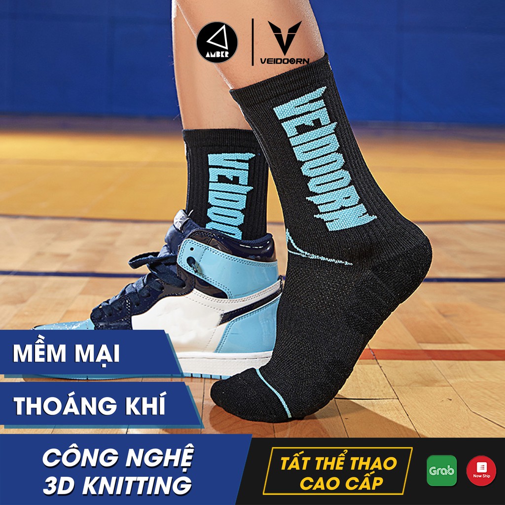 Tất Bóng Rổ Cao Cấp Veidoorn Có Đệm Chân Chuyên Dụng VT004 - AMBERVIETNAM