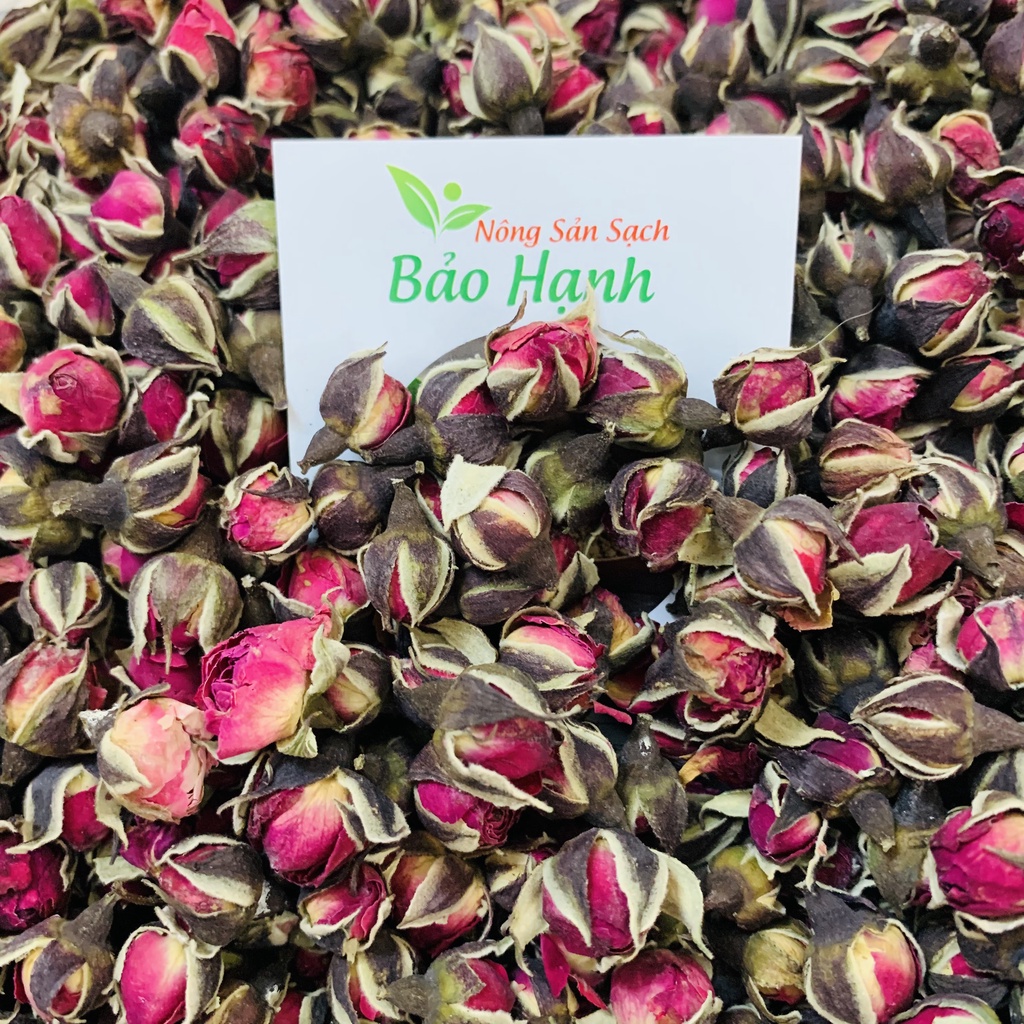 Trà nụ hoa hồng sấy khô 100gr nguyên chất hữu cơ BH Spices BHS027