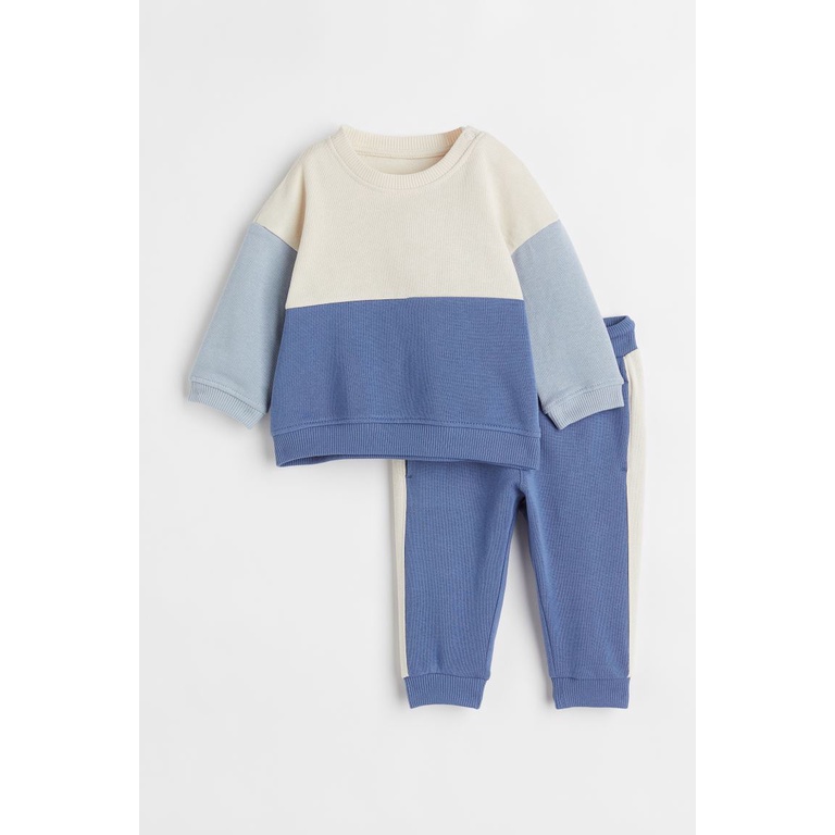 Bộ nỉ bông HM auth cho bé