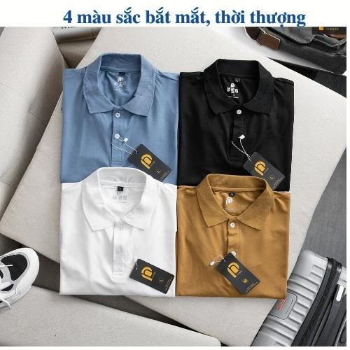 Áo Polo Cộc Tay Nam Có Cổ Cao Cấp, Áo Phông Nam Nữ Thời Trang Đẹp Rẻ Big Size, Keva