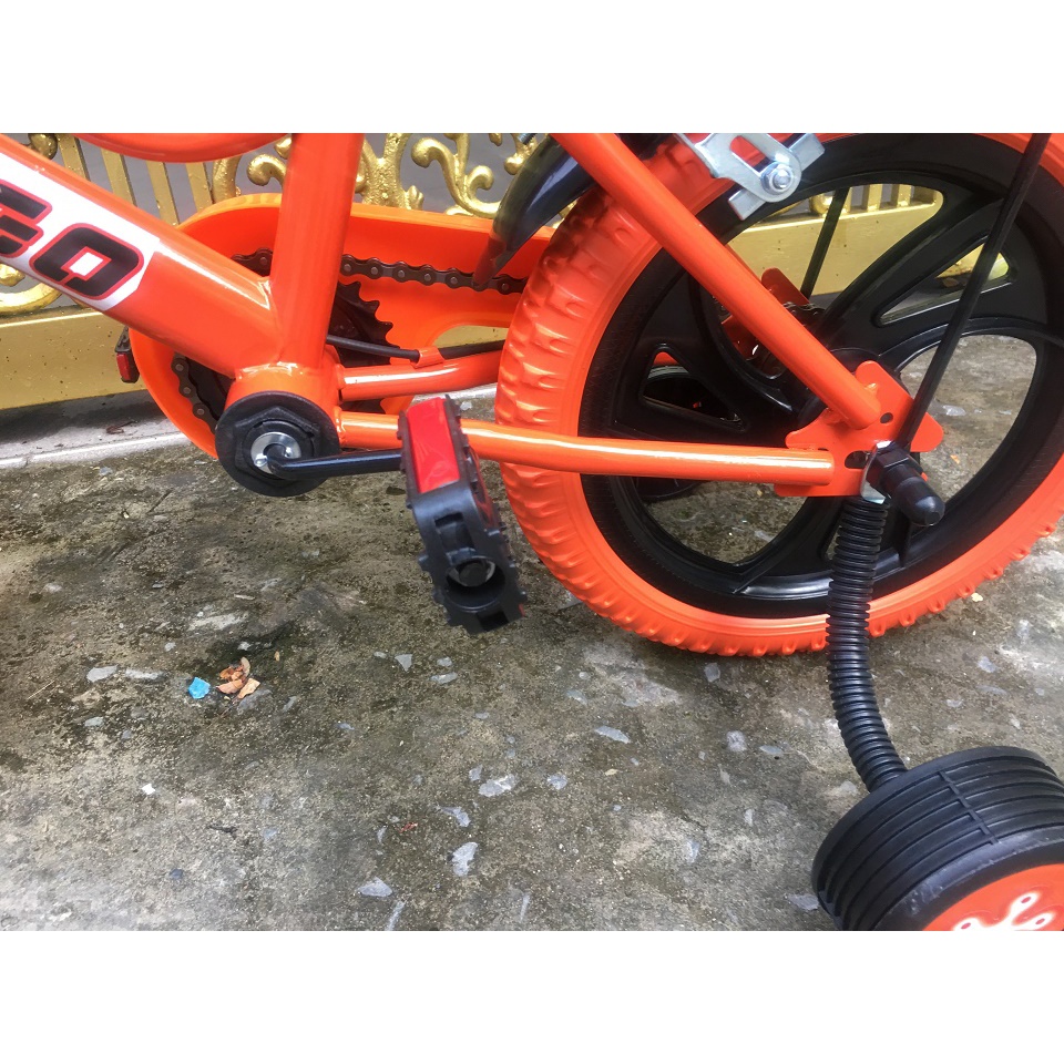 Xe đạp letgo cho bé 2-6 tuổi nhiều màu ráp sắn bánh 12 / 14 inch kèm chuông và 2 bánh phụ