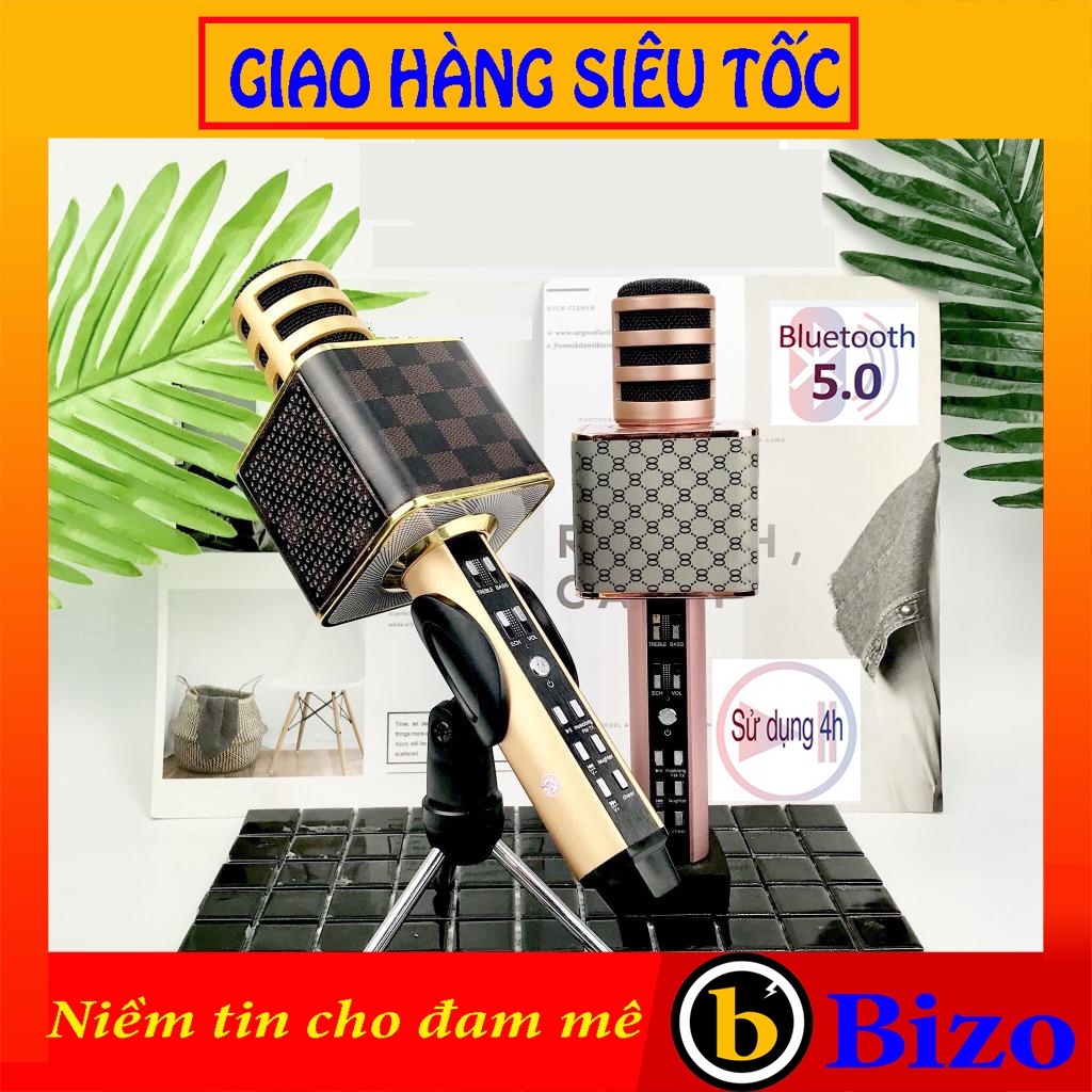 [SIÊU HAY] Micro hát karaoke bluetooth SD18, mic hát livestream trên điện thoại tích hợp loa, Kết nối blt 5.0