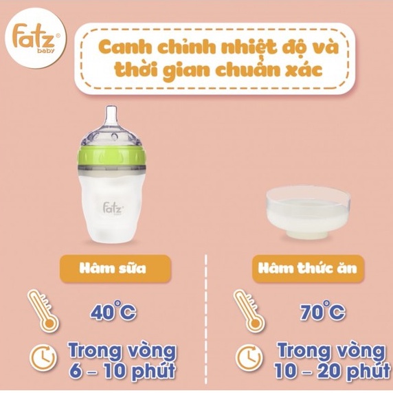 Máy hâm sữa Mono 2 - Fatz Baby FB3002SL 4 chức năng hâm nóng, giữ nóng, tiệt trùng bình sữa, vắt cam- Máy Hâm Sữa 1 Bình